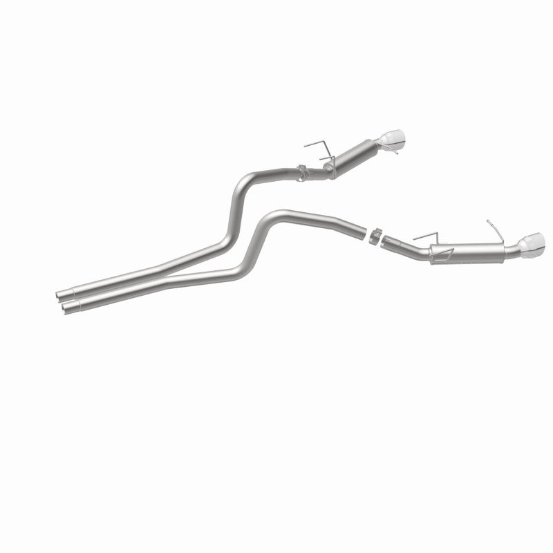 Magnaflow 2014 Ford Mustang V6 3.7L Comp Series Dual Split Rear Polished Stainless C/B Perf Exhaust Magnaflow