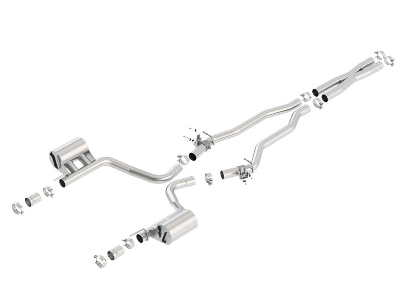 Borla 2015 Dodge Challenger SRT/392 Hemi 6.4L V8 ATAK Catback Exhaust w/ Valves Factory Bezel - eliteracefab.com