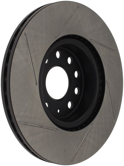 STOPTECH POWER SLOT 06-10 AUDI A3 / 08-10 TT / 06-09 VW GTI MLK V/PASSAT LEFT FRONT SLOTTED ROTOR, 126.33098SL - eliteracefab.com