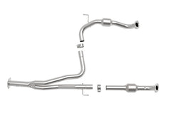 aFe Power Twisted Steel Y-Pipe w/ Cat SS 16-20 Toyota Tacoma V6 3.5L (4WD Only) - eliteracefab.com