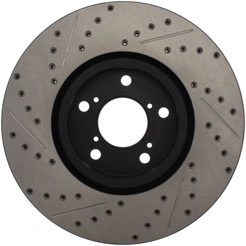 StopTech 07-08 Acura MDX SportStop Slotted & Drilled Left Front Rotor - eliteracefab.com