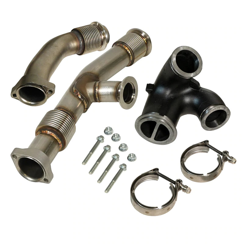 BD Diesel UpPipe Kit - Ford 03-04.5 6.0L Powerstroke w/EGR Connector - eliteracefab.com