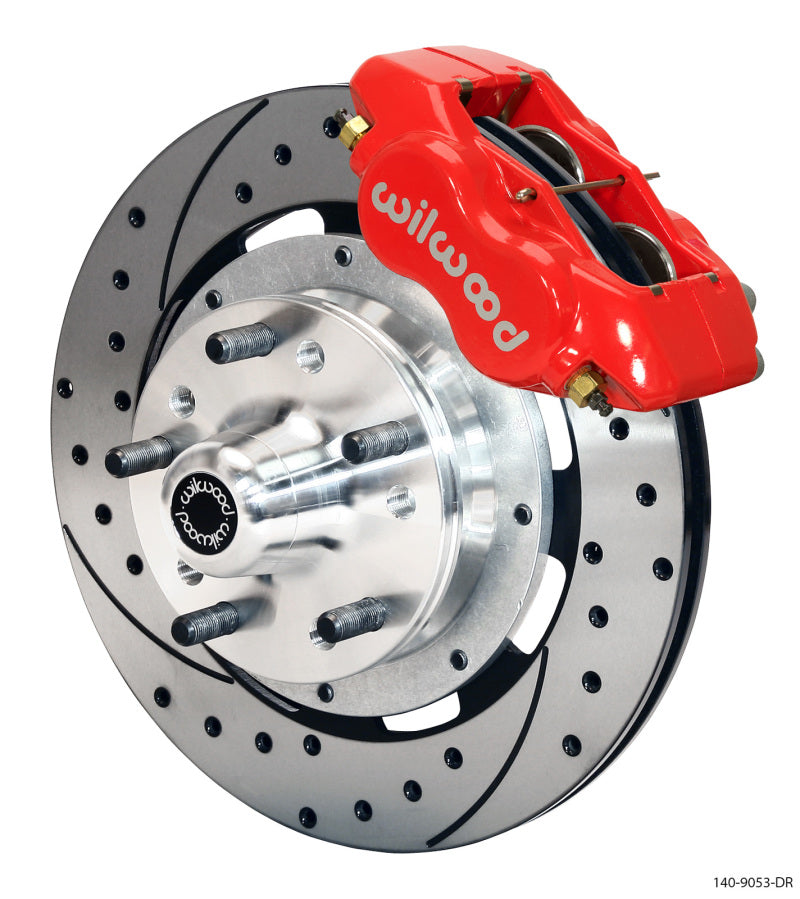 Wilwood Forged Dynalite Front Kit 12.19in Drilled Red 79-81 Camaro Wilwood