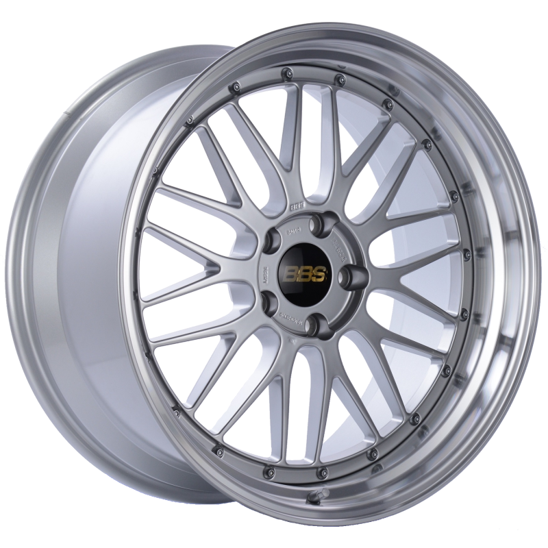 BBS LM 20x10 5x120 ET20 Diamond Silver Center Diamond Cut Lip Wheel -82mm PFS/Clip Required BBS