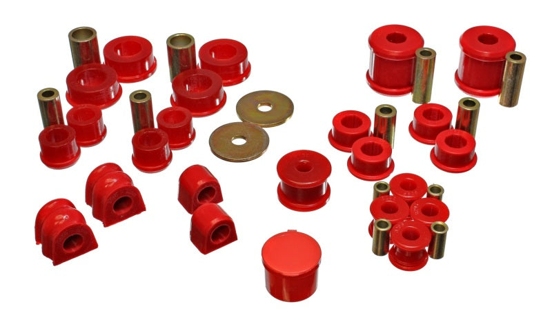 Energy Suspension 02-06 Subaru Impreza/WRX Red Hyper-Flex Master Bushing Set - eliteracefab.com