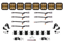 Load image into Gallery viewer, Diode Dynamics SS5 Pro Universal CrossLink 8-Pod Lightbar - Yellow Combo