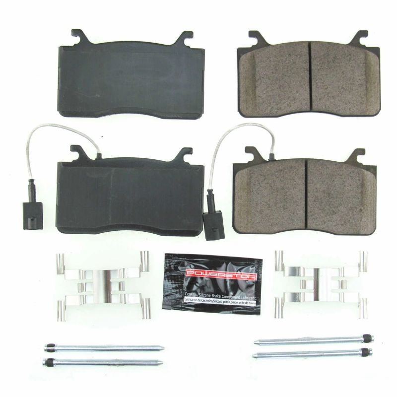 Power Stop 17-18 Alfa Romeo Giulia Front Z23 Evolution Sport Brake Pads w/Hardware - eliteracefab.com