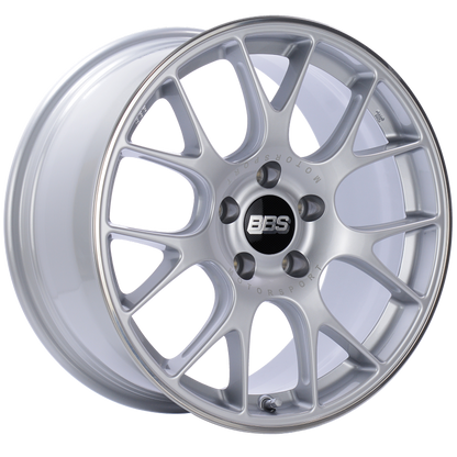 BBS CH-R 18x9 5x120 ET44 Brilliant Silver Polished Rim Protector Wheel -82mm PFS/Clip Required CH133SPO