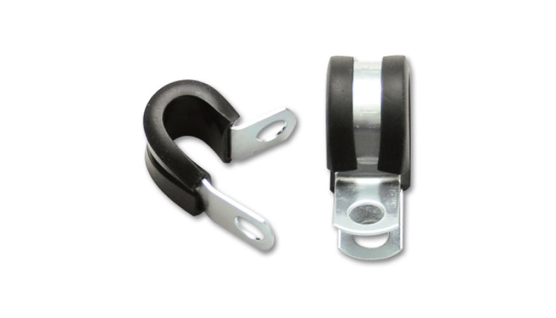 Vibrant Performance Stainless Steel Cushion P-Clamp for 0.3125in OD Hose - Pack of 10, Tubing/Hose Mounting & Retention Hardware - Part 17188