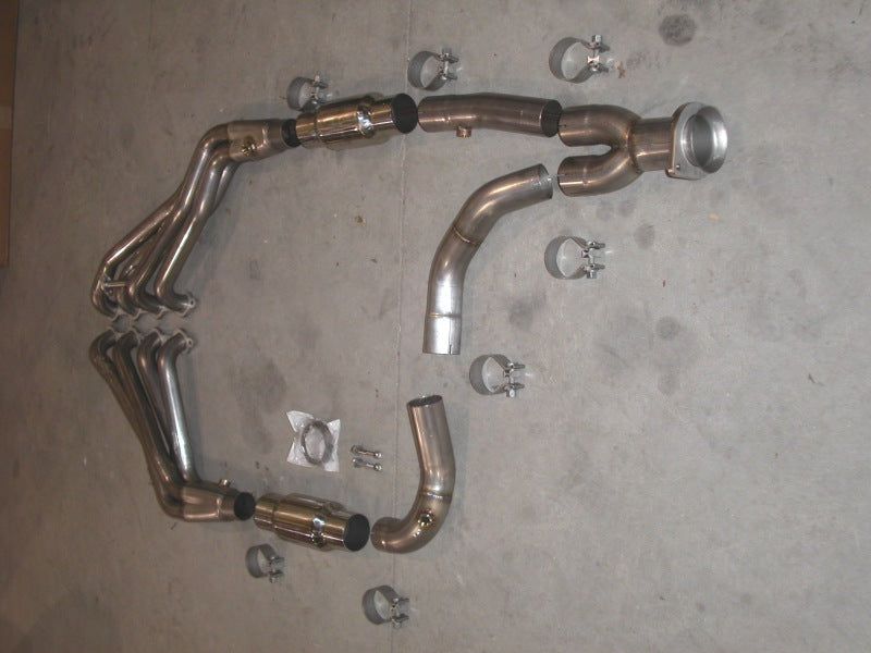 Stainless Works Chevy/GMC Truck 1999-02 Headers 2WD with Converters Stainless Works