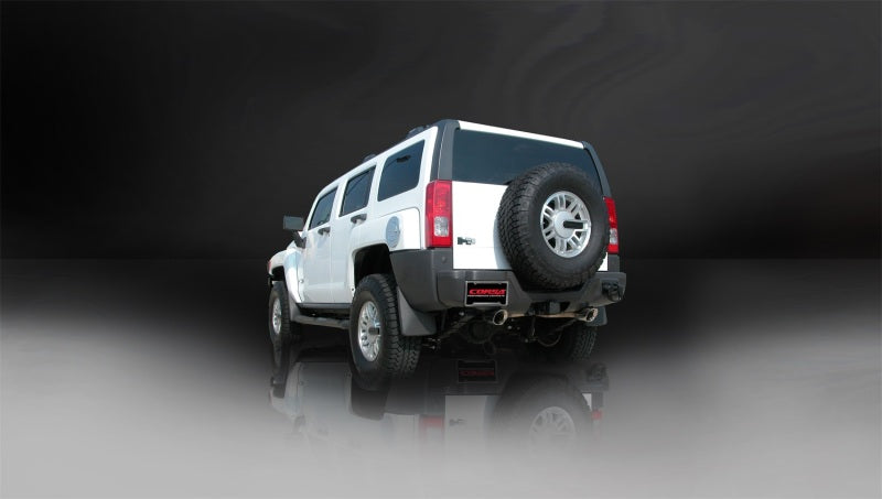 Corsa 06-08 Hummer H3 3.5L Polished Sport Cat-Back Exhaust CORSA Performance
