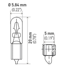 Load image into Gallery viewer, Hella Bulb 2721 12V 1.2W W2x4.6d T1.5