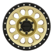 Load image into Gallery viewer, Method MR315 17x8.5 0mm Offset 6x5.5 106.25mm CB Gold/Black Street Loc Wheel - eliteracefab.com