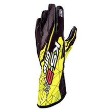 Load image into Gallery viewer, OMP KS-2 Art Gloves Black/Yellow - Size 4 (For Children)