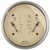 AutoMeter Antique Beige Oil/Fuel Dual Gauge