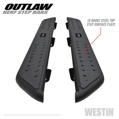 Westin 09-18 Dodge RAM 1500 Crew Cab Outlaw Nerf Step Bars - eliteracefab.com