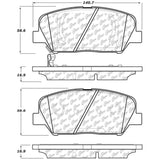 StopTech Premium Ceramic Front Brake Pads - 308.14130