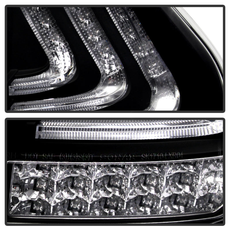 Spyder Lexus RX330/RX350 04-09 LED Tail Lights Black ALT-YD-LRX04-LED-BK - eliteracefab.com