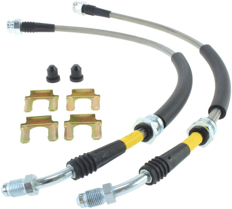 STOPTECH 07-09 MAZDASPEED3 / 04-07 MAZDA 3 STAINLESS STEEL FRONT BRAKE LINES, 950.61010 - eliteracefab.com