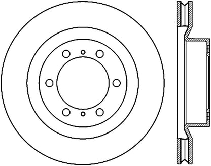 StopTech 10-17 Lexus GX Slotted & Drilled Cryo Front Right Rotor Stoptech