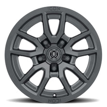 Load image into Gallery viewer, ICON Vector 5 17x8.5 5x150 25mm Offset 5.75in BS 110.1mm Bore Satin Black Wheel - eliteracefab.com