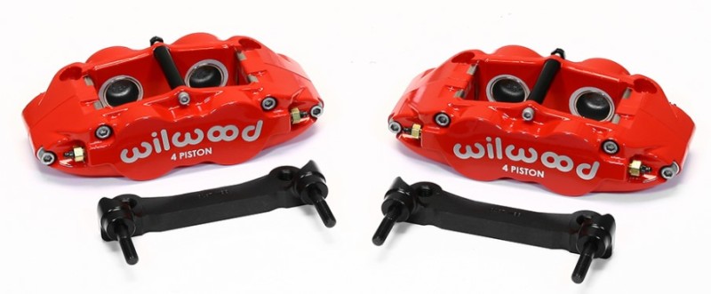 Wilwood Narrow Superlite 4R Rear Caliper & Bracket Kit - Red 97-13 C5/C6 Corvette w/ OEM Rotors - eliteracefab.com