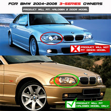 Load image into Gallery viewer, Spyder BMW E46 3-Series 04-06 2 DR Projector Halogen Model- LED Halo Blk PRO-YD-BMWE4604-2DR-HL-BK - eliteracefab.com