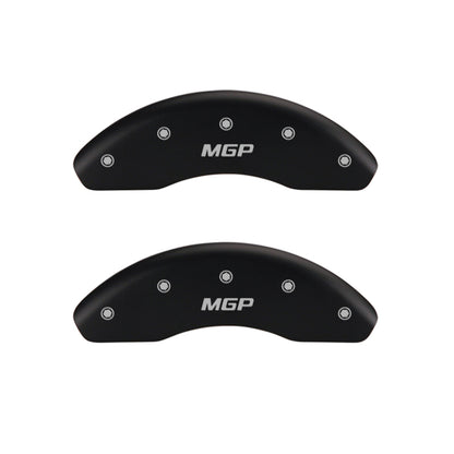 MGP 4 Caliper Covers Engraved F & R 100 Anniversary Red Finish Silver Char 2019 Chevrolet Colorado MGP