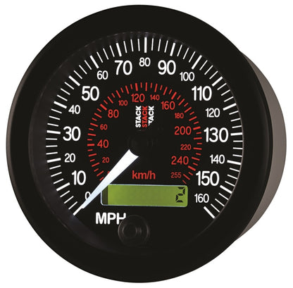 Autometer Stack Instruments 88MM 0-160 MPH / 260 KM/H Programmable Speedometer - Black ST3801