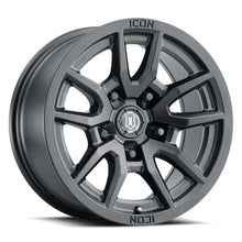 Load image into Gallery viewer, ICON Vector 5 17x8.5 5x5 -6mm Offset 4.5in BS 71.5mm Bore Satin Black Wheel - eliteracefab.com