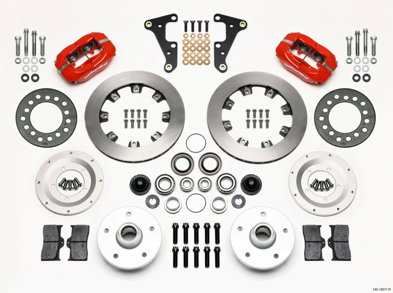 Wilwood Forged Dynalite Front Kit 11.75in Red 40-52 Oldsmobile Wilwood