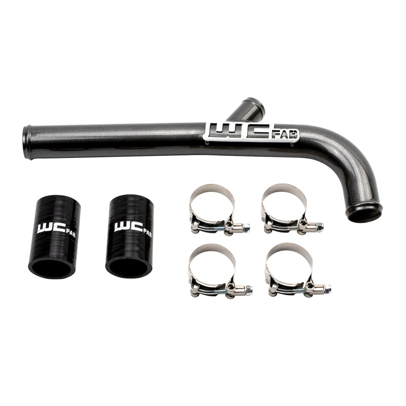 Wehrli 13-15 Dodge Cummins 6.7L w/Dual Radiator Upper Coolant Pipe - Bengal Silver