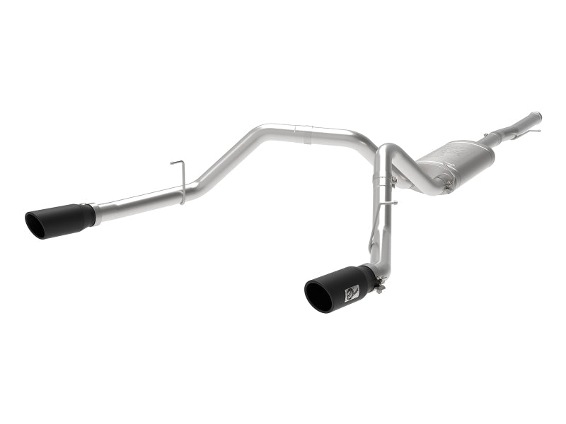 aFe Apollo GT Series 3 IN 409 SS Cat-Back Exhaust System w/ Black Tip GM Sierra 1500 09-18 aFe