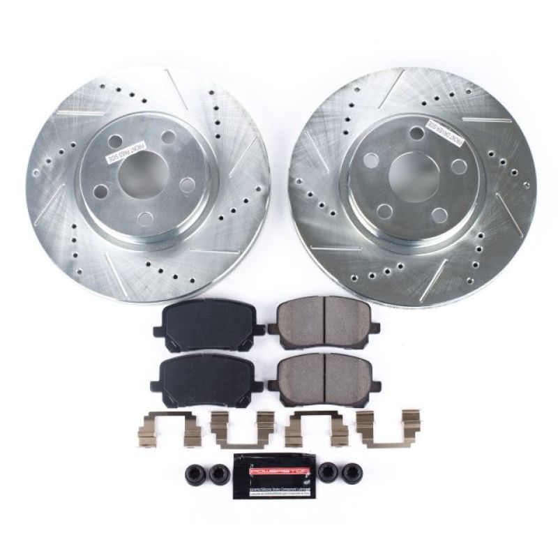 Power Stop 03-08 Pontiac Vibe Front Z23 Evolution Sport Brake Kit - eliteracefab.com