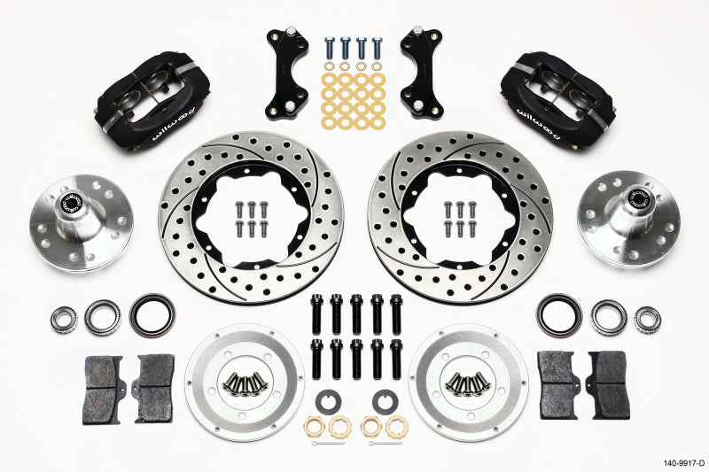 Wilwood Forged Dynalite Front Kit 11.00in Drilled WWE ProSpindle Wilwood