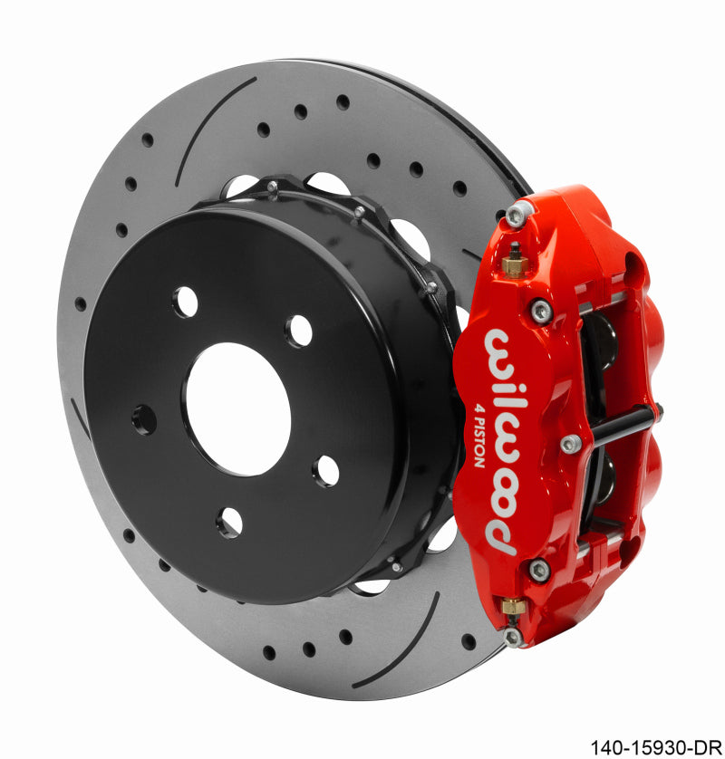 Wilwood Superlite 4R Rear Brake Kit 14.00 Red 2018-Up Jeep JL SRP w/Lines Wilwood