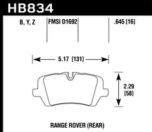 Load image into Gallery viewer, Hawk 13-16 Land Rover Range Rover / 14-16 Land Rover Range Rover Sport LTS Street Rear Brake Pad - eliteracefab.com