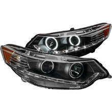 Load image into Gallery viewer, ANZO USA Acura Tsx Projector Headlights W/ Halo Black Ccfl Hid Compatible; 2009-2012 - eliteracefab.com