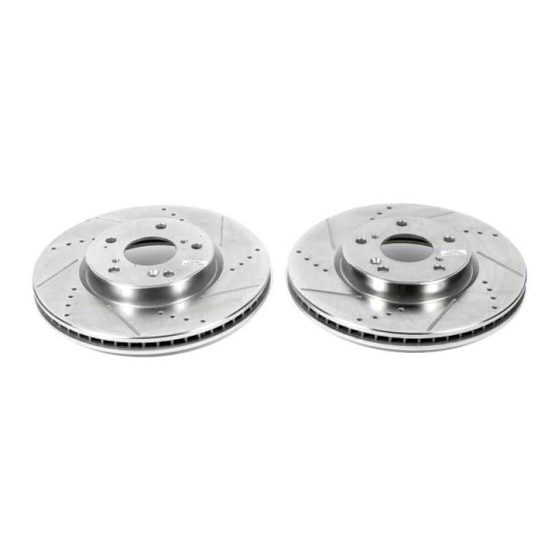 Power Stop 13-19 Honda Accord Front Evolution Drilled & Slotted Rotors - Pair - eliteracefab.com