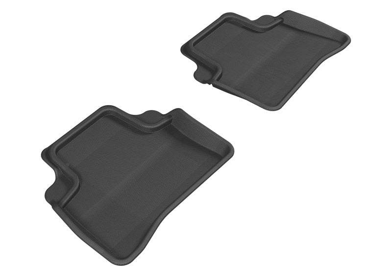 3D MAXpider L1MB05721509 2010-2016 Mercedes-Benz E-Class W212 Kagu 2nd Row Floormats - Black 3D MAXpider