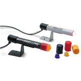 AutoMeter WARNING LIGHT; BLACK MINI PRO-LITE; INCL RED; YELLOW; BLUE BULB BOOTS/NIGHT COVE