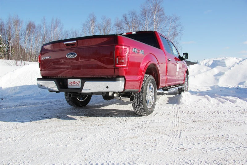 MBRP 2015 Ford F-150 2.7L / 3.5L EcoBoost 4in Cat Back Single Side T409 Exhaust System - eliteracefab.com