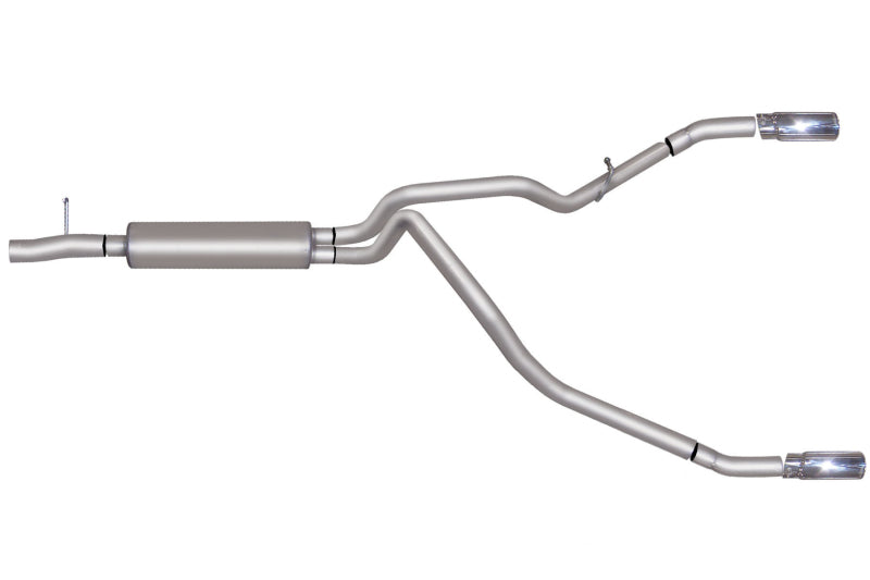 Gibson 11-16 Ford F-250 Super Duty Lariat 6.2L 2.5in Cat-Back Dual Split Exhaust - Stainless Gibson