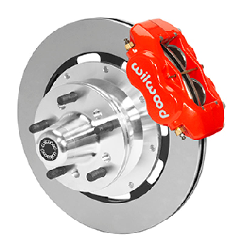 Wilwood Forged Dynalite Front Kit 12.19in Rotor 5x4.00in BC 65-72 Plymouth Dart / Duster - Red Wilwood
