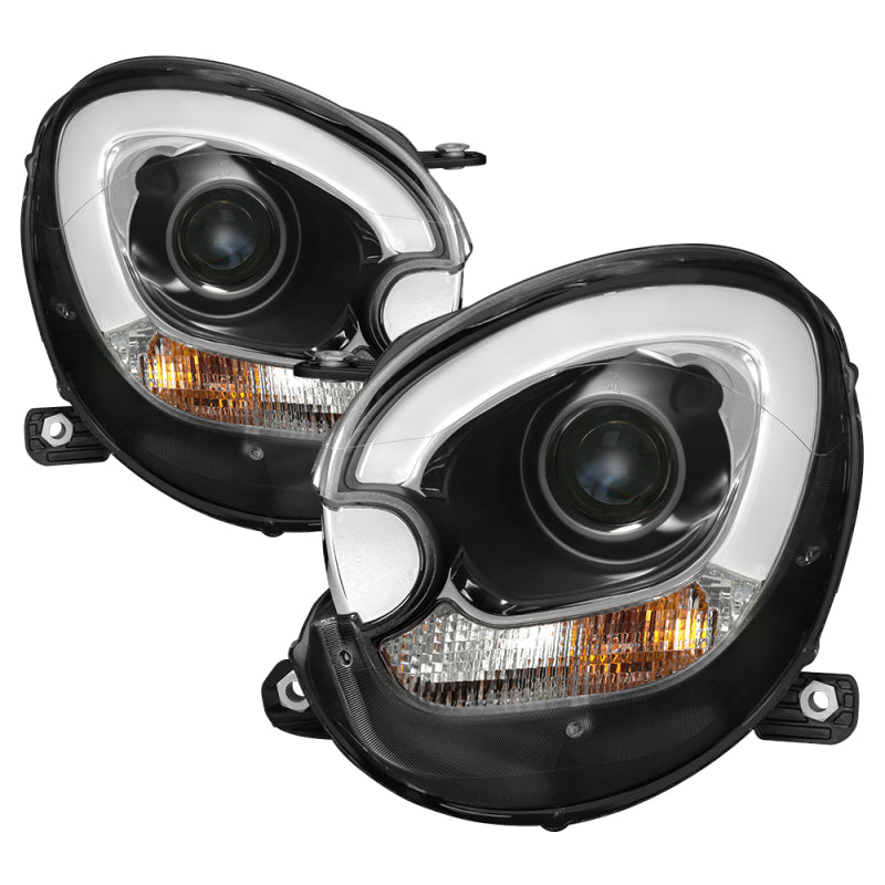 Spyder Mini Cooper Countryman 11-15 Headlights - Halogen Model Only - Black PRO-YD-MCO11-DRL-BK - eliteracefab.com