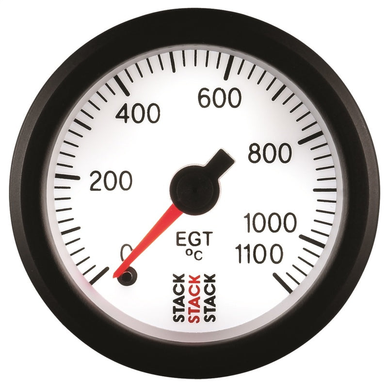 Autometer Stack 52mm 0-1100 Deg C Pro Stepper Motor Exhaust Gas Temp Gauge - White ST3363