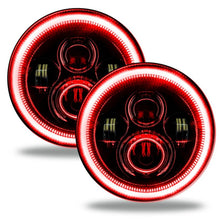 Load image into Gallery viewer, Oracle Jeep Wrangler JL/Gladiator JT 7in. High Powered LED Headlights (Pair) - Red - eliteracefab.com