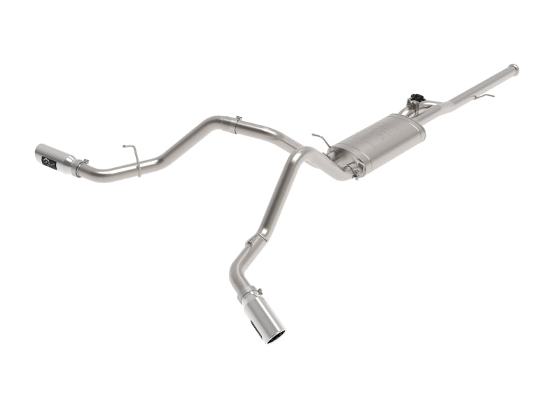 aFe Gemini XV 3in 304SS CB Exhaust w/ Cutout 14-19 GM Trucks 4.3/5.3L w/ Pol Tips - CrewCab/Extended aFe