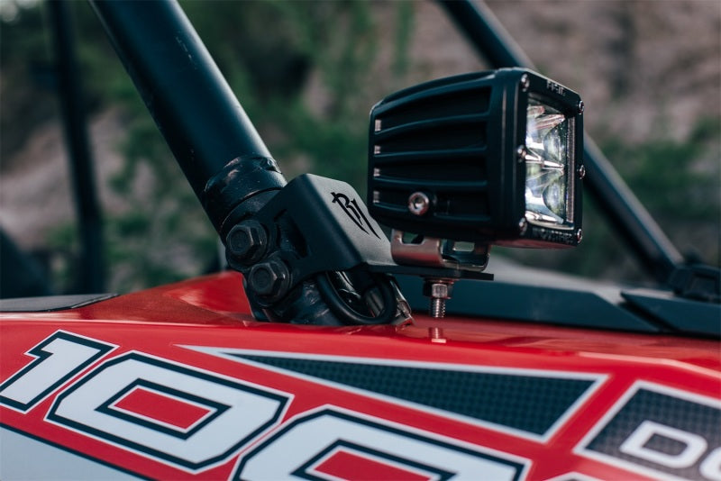 Rigid Industries 2014-2015 Polaris RZR XP1000 Single A Pillar D/DXL/SR-M/SR-Q-Series Mount Bracket - eliteracefab.com