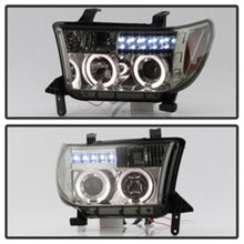 Load image into Gallery viewer, Spyder Toyota Tundra 07-13 Projector Headlights LED Halo LED Smke PRO-YD-TTU07-HL-SM - eliteracefab.com